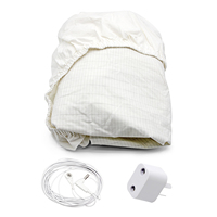 Feuille de mise à la terre de drap-housse conducteur en argent 5% avec drap-housse de mise à la terre en tissu conducteur pour un meilleur sommeil