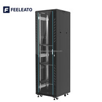 Armoire de serveur intérieure de 19 pouces, 27U, en acier SPCC, protection IP20, porte en verre trempé, 600x600mm, pour centre de données