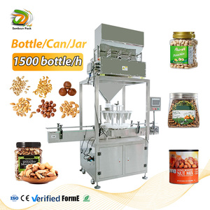 <span class=keywords><strong>Machine</strong></span> de remplissage de bouteilles multifonctionnelle pour emballage de granulés de noix de cajou noisette amande pour bonbons en pot - Product Image 1