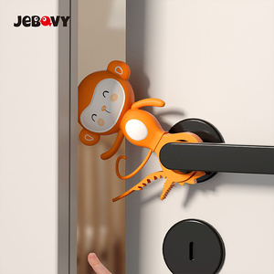 Produits de sécurité pour bébé Butoir de porte de singe de dessin animé Protecteur de doigt de porte de bébé - Product Image 2