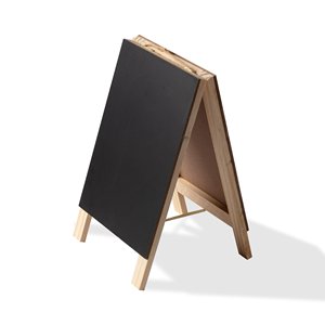 Freestanding Foldable Double-Sided Chalkboard <strong>Easel</strong> Rustic Wood A-Frame Chalkboard Sidewalk Sign Restaurant <strong>Menu</strong> <strong>Board</strong> - Product Image 4