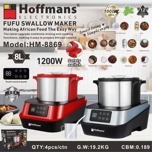 Batidora de Alimentos Inteligente Hoffmans de 8L con Calefacción, 1200W, Máquina Automática para Hacer FUFU y Triturar Ñame, la Mejor Compra para el Mercado Africano - Product Image 4