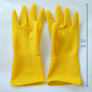 Guantes de látex resistentes a ácidos y álcalis, guantes de látex de caucho engrosados para tareas domésticas, lavado de cocina, lavado de platos. - Product Image 3