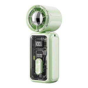 K7 <b>Mini</b> Handheld <b>Fan</b> Rechargeable Bladeless Portable <b>USB</b> Powered Pocket Size High Power Turbine Motor - Product Image 2