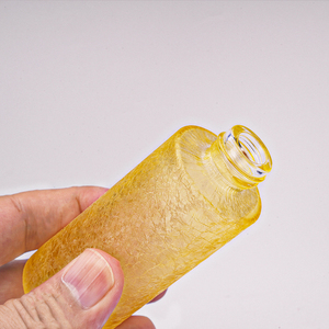 20ml <span class=keywords><strong>30ml</strong></span> 40ml 50ml 60ml vàng Ice nứt phun chăm sóc da sang trọng không có không khí bơm thủy tinh huyết thanh chai với push button ống nhỏ giọt - Product Image 2
