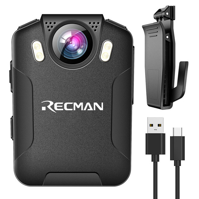 Mini HD 1080P 34MP Waterproof Body Worn Camera 2600mAh Battery 10 Hours IP67 SIM/TF/SD Card 512GB Storage