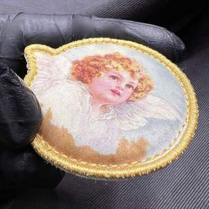 Patch brodé personnalisé en gros pour vêtements, patchs brodés personnalisés avec logo de marque imprimé - Product Image 4