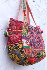 Nuevo Bolso Jaipuri Banjara Ligero, Bolso de Hombro de Algodón con Flores Bordadas a Mano, Estilo Étnico Indio, para Mujer - Product Image 3