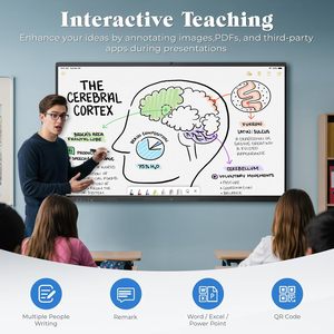 <span class=keywords><strong>Tableau</strong></span> blanc <span class=keywords><strong>interactif</strong></span> intelligent 55'' 4K UHD avec écran tactile, Android 8+128 Go, sans fil, pour salle de classe, maison, bureau, studio - Product Image 4