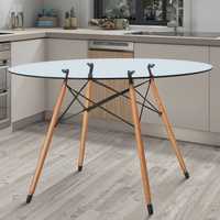 Meubles de salle à manger Table basse en verre de qualité supérieure Meubles pour café de restaurant Table basse de luxe de haute qualité