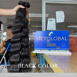 Extensions de cheveux Remy vierges vietnamiennes Double trame Offre Spéciale fabriquées au Viet Nam 2025 Cheveux de trame de vague océanique - Product Image 6