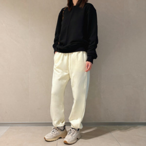 Pantalon de jogging oversize en molleton brossé chaud d'hiver, style coréen décontracté, taille élastique, en coton - Product Image 5