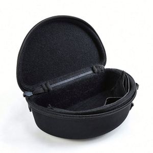 Portable <b>Sun</b> Beach <b>Glasses</b> <b>Case</b> Travel Waterproof Zipper Solar Eyeglasses Storage With Compact EVA and Leather Carry <b>Case</b> - Product Image 1