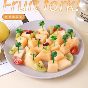 Nuevos tenedores de frutas con forma de animales, mini tenedores con forma de castillo, palillos para frutas y alimentos, palillos para loncheras Bento, palillos de dibujos animados para alimentos, accesorios para loncheras Bento - Product Image 5