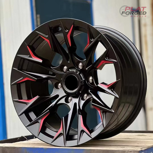 ล้ออัลลอยสีดำเงา<span class=keywords><strong>ขอบ</strong></span>แดง18 19 20 21 22นิ้ว5X114.3 5X120 6X139.7เน้นเสียงสำหรับรถเ<span class=keywords><strong>ก</strong></span>๋งฮอนด้าโตโยต้าฟอร์ด SUV - Product Image 3