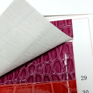 Shiny Glossy <strong>Leather</strong> Fabric crocodile Faux <strong>Leather</strong> <strong>Sheet</strong> for Shoes Bags - Product Image 3