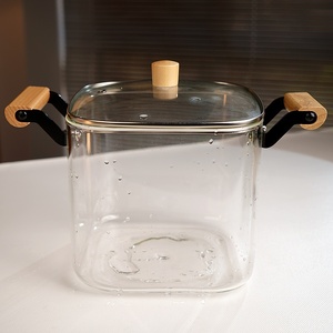 Cocina de Inducción Compatible con tapa de olla de vidrio resistente a los golpes térmicos cuadrados para uso doméstico, suministro a granel para cocinar fideos - Product Image 5