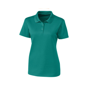 Polo pour femme en polyester 100 %, effet rafraîchissant, avec tissu régulateur de température et tombé fluide pour les climats chauds - Product Image 1