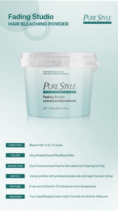 Polvere Decolorante per <span class=keywords><strong>Capelli</strong></span> PureStyle a Basso Contenuto di Ammoniaca, Livello Professionale <span class=keywords><strong>7</strong></span>, per Tintura <span class=keywords><strong>Capelli</strong></span> - Product Image 6