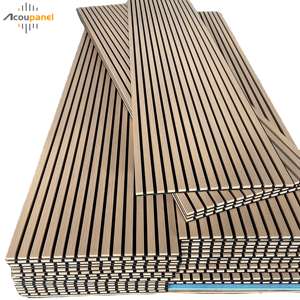 แผ่นอะคูสติกไม้แบบยุโรป กันเสียง สำหรับตกแต่งผนังภายในสำนักงาน - Product Image 5