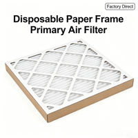 Filter Pembersih Udara Hepa AC Furnace Berbahan Serat Sintetis Kustom dengan Bingkai Lipat MERV 6 8 13 untuk Penggunaan Rumah, Hotel, Pabrik Manufaktur
