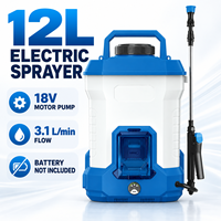 Pulvérisateur à batterie avec logo personnalisé, 12 litres, pulvérisateur portable, outil seul avec chargeur EU pour l'agriculture