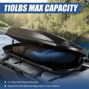 Échantillon gratuit sac de toit de voiture sac à bagages, sac de rangement de 15 pieds cubes pour tous les véhicules, sac de toit pliable extérieur pour la conduite autonome - Product Image 5