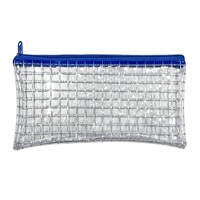 Bolsa de Malla de PVC Transparente Personalizada con Logotipo, Bolsa Impermeable con Cierre para Oficina, Carpeta de Archivos, Estuche para Documentos