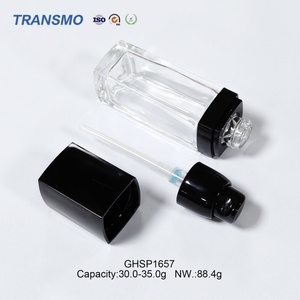 Envase para el Cuidado de la Piel con MOQ Bajo, Botella de Vidrio Transparente Vacía de 30-35 ml con Bomba para Loción, Crema o Suero - Product Image 6