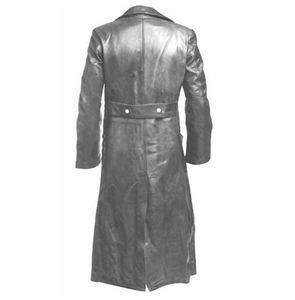 Costume di Halloween Vintage da Ufficiale Tedesco Classico, Abito Nero in Poliestere, Cappotto Trench Steampunk Gotico Lungo, Stile TV e Cinema - Product Image 5