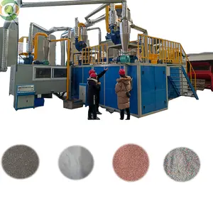 Computer Motherboard Scrap Circuit Board Recycling Equipment PCB Dissociation Grinding Metal Extraction Machinery Plant