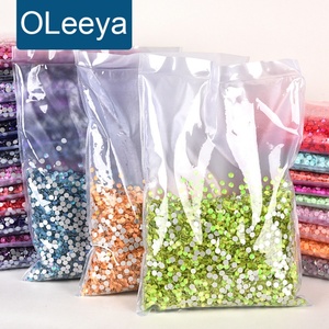 Cristales Planos Oleeya en Varios Colores, 100 Unidades, SS3-SS30, Gemas al por Mayor para Decoración Navideña de Uñas - Product Image 1