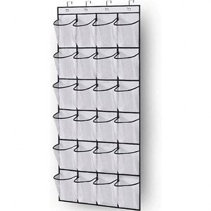 Organisateur mural pliable pour chaussures avec 24 compartiments en maille - Product Image 1