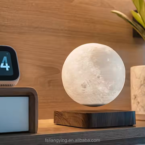 आधुनिक पर्यावरण के अनुकूल चुंबकीय लेवेटिंग चंद्रमा लैंप लकड़ी फ्लोटिंग शेड कॉर्लेस डीसी पावर सरल लचीला लिविंग रूम सजावट - Product Image 4