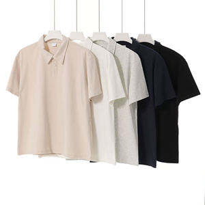 Color sólido Antibacterial Sorona Polo 240G 7A Camiseta de manga corta - Product Image 3