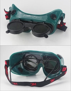 Lunettes de soudage personnalisées 3M10197, bon marché, transparentes, à lentille rabattable, bandeau élastique, protection oculaire de sécurité - Product Image 6