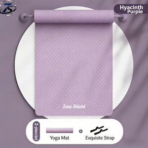 Tapis de <span class=keywords><strong>yoga</strong></span> TPE antidérapant personnalisé de haute qualité, écologique, durable, imprimé, lavable, avec logo GRATUIT, pour voyage et exercice, 8 mm - Product Image 1