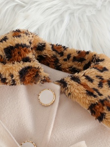 <span class=keywords><strong>Manteau</strong></span> simple boutonnage doux et confortable pour bébé fille, <span class=keywords><strong>chaud</strong></span>, pour l'automne et l'hiver, avec col Mao Mao uni, style décontracté et mignon - Product Image 3