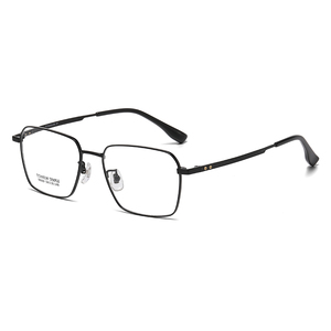 Fabbrica diretta di alta qualità in lega di titanio telaio formica blu luce occhiali da vista 98689 puro titanio telaio ottico - Product Image 5