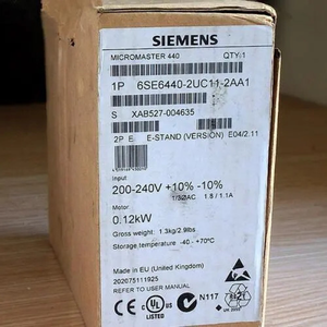<span class=keywords><strong>6SE6440</strong></span>-2UC11-2AA1 Global <span class=keywords><strong>6SE6440</strong></span> MICROMASTER 440 0.12kW Inversor PLC - Product Image 1