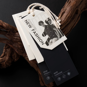 Cao cấp tùy chỉnh thực hiện giấy hangtags người đàn ông của quần áo và giày nhãn với logo phổ dụng sử dụng cho túi xách và các mặt hàng - Product Image 1