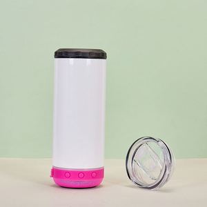 DSY Gobelet Isotherme Électronique 4-en-1 en Acier Inoxydable 16oz avec Haut-parleur Musical Sans Fil à Chargement USB et Design par Sublimation - Product Image 4