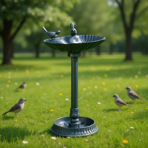 Mangeoire à oiseaux d'extérieur avec base en métal pour jardinière, style traditionnel, pour oiseaux sauvages - Product Image 2