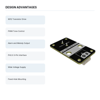 Modul Buzzer Pasif Kontrol Nada PWM 9012 Driver Transistor 3 Pin Papan Suara Alarm untuk Proyek Elektronik Arduino