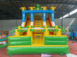 กระดานลื่นขนาดใหญ่แบบสูบลมขนาดใหญ่สำหรับผู้ใหญ่สวนหลังบ้านกลางแจ้งเชิงพาณิชย์พร้อมสไลเดอร์สระว่ายน้ำ - Product Image 5