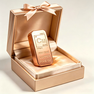 Plaque commémorative en lingot de cuivre de 5 oz, pureté .999 - Product Image 2