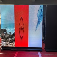 Écran publicitaire LED P1.25 P1.8 P2.5, affiche LED portable et pliable avec contrôle Wi-Fi, en stock aux États-Unis