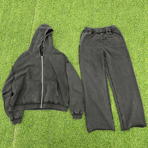 เซ็ตชุดวอร์มกางเกงมีฮู้ดและกางเกงวอร์มแผ่นปักลายบนถนน - Product Image 5