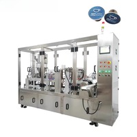 Machine automatique de remplissage et de scellage de capsules de café Nespresso, contrôlée par PLC, haute précision, avec purge à l'azote pour les boissons