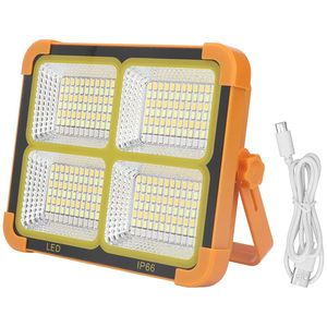 ไฟสปอตไลท์ LED แบบชาร์จไฟได้แบบดั้งเดิมพร้อมแม่เหล็กแรงสูงโคมไฟเต็นท์ตั้งแคมป์พลังงานแสงอาทิตย์ไฟฟลัดไลท์กลางแจ้ง - Product Image 1